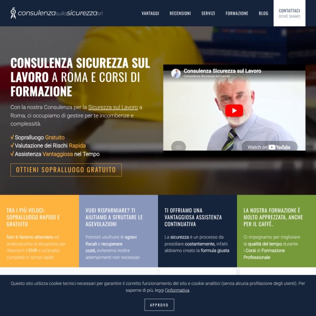 Screenshot sito web CS Consulenza