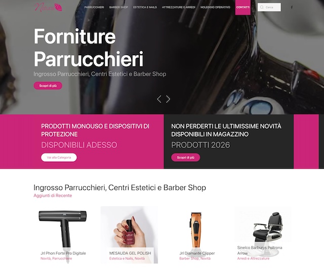 Screenshot sito web Natural 2000